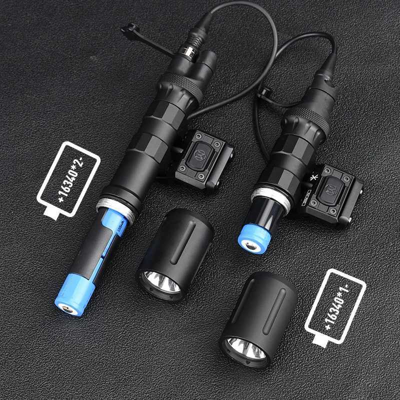 WADSN Metal PLHv2 Flashlight 1000 Lumens LED White Light Airsoft Dual Switch with Tactical ModButton Offset Switch Fits 20MM Rail XJ250728