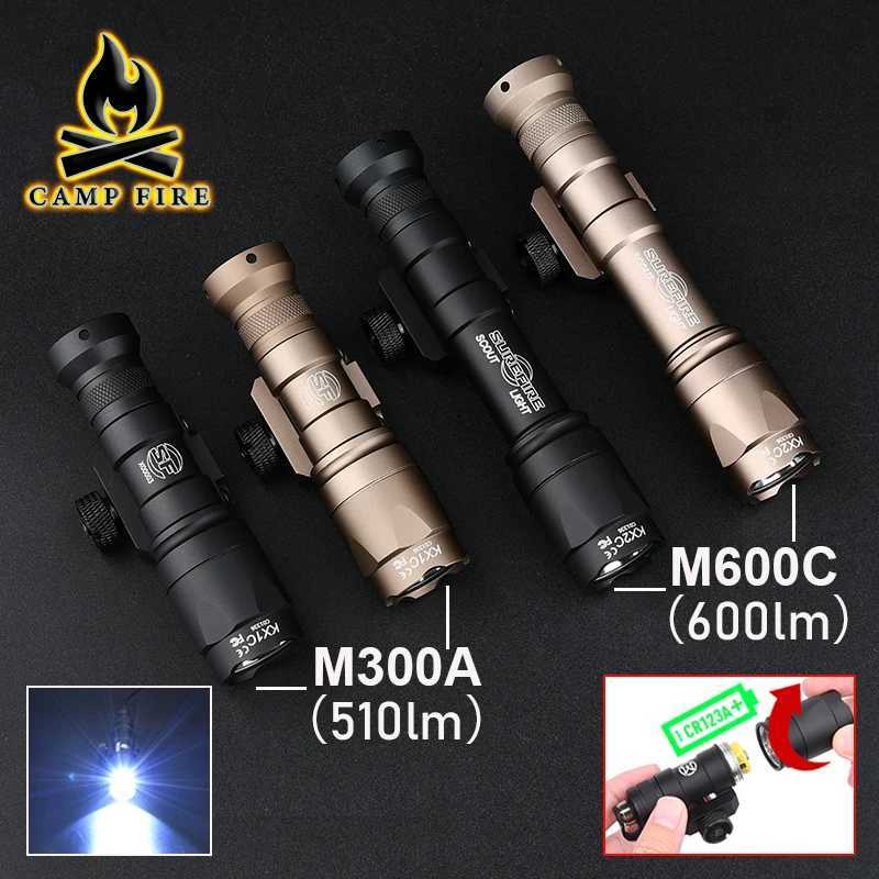 WADSN Airsoft SureFir M600C SF M600 M300B Tactical Scout Light AR15 Rifle Weapon Flashlight LED Hunting Gun Lamp Lantern PEQ XJ250728