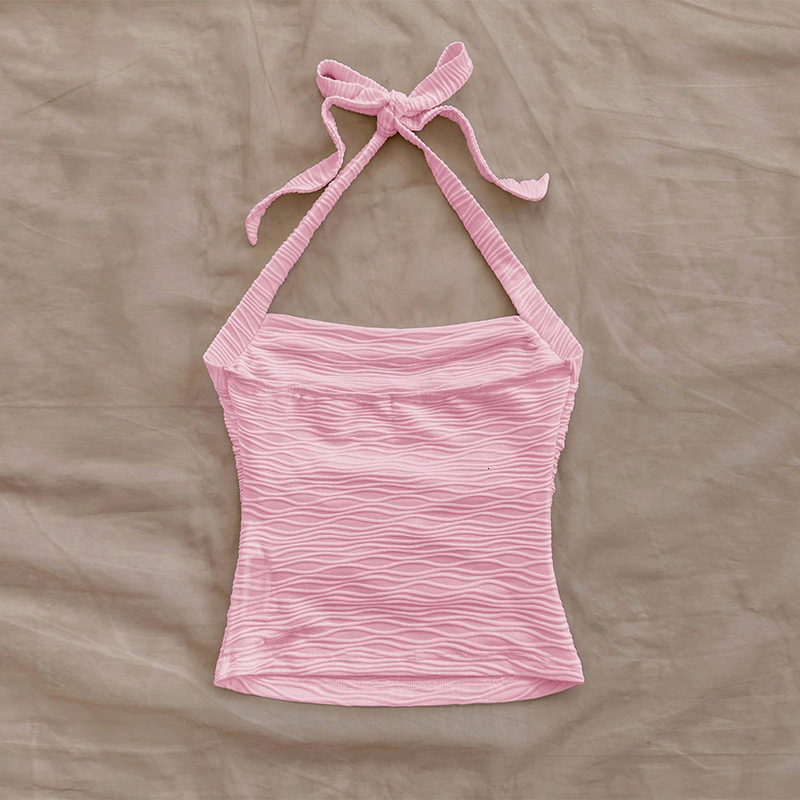 Womens clothing 2025 summer new style small vest sexy lace up camisole top for women