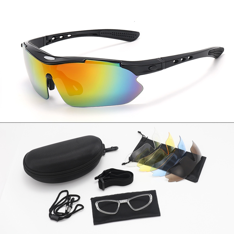 5 Lens Set Polarized Tactical Goggles Men Outdoor Sports Windproof Dustproof Climbing Glasses Safety Protective Glasses 250222