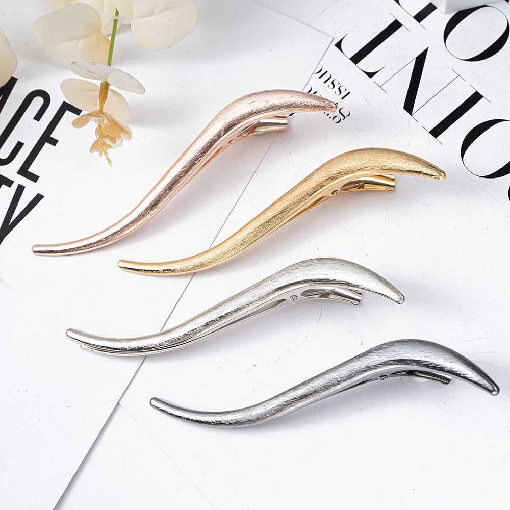 Solid Alloy Hair Claw Barrettes Metal Hairpins Crab Duckbill Hair Clips for Women Girls Bow Hair Accessories Ponytail Hair Accessories Z250729