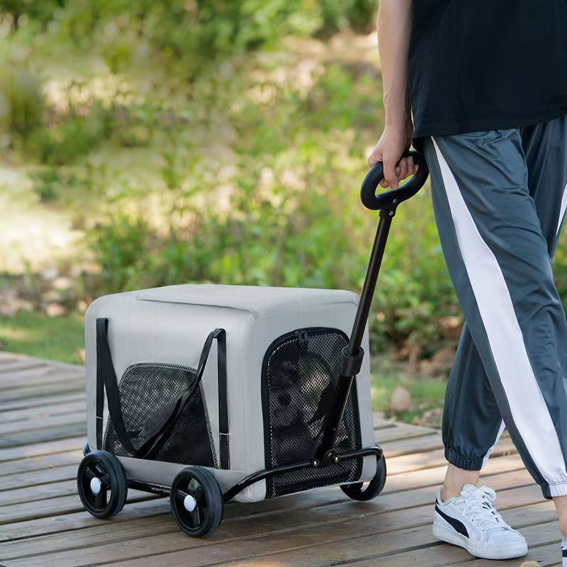 Pet Cart, Dog, Cat, Teddy, Baby Cart, Outdoor Small Trolley, Lightweight and Foldable
