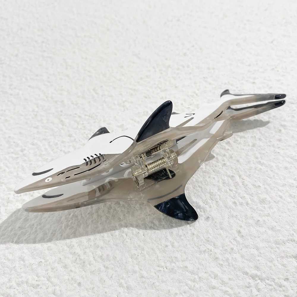 Creative Shark Shape Crab Acetate Hair Clip Claw For Women New Summer Marine Animal Beach Barrettes Hair Accessories Headwear Z250729