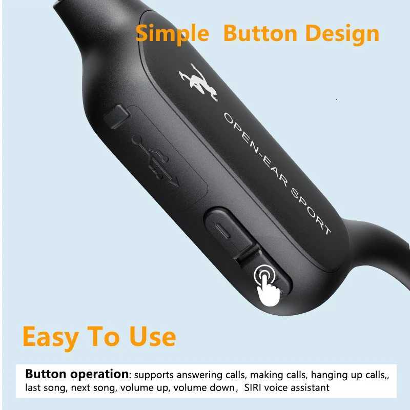 New Wireless Earphone A28 Bone Conduction Headset TWS Sport Running Waterproof Open Ear Neckband Headphones With Mic R250728