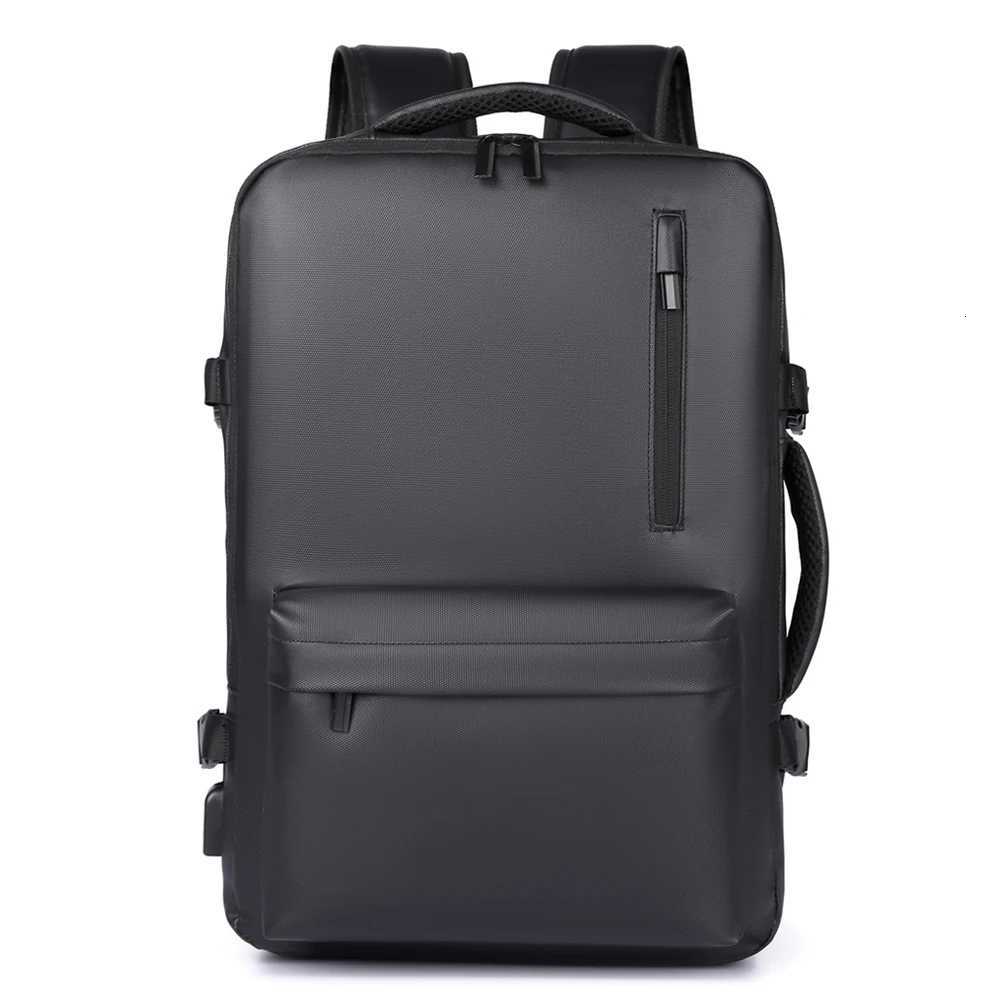 Mens fashionable travel backpack high-tech backpack with USB port suitable for 15.6-inch laptop business backpack S250728