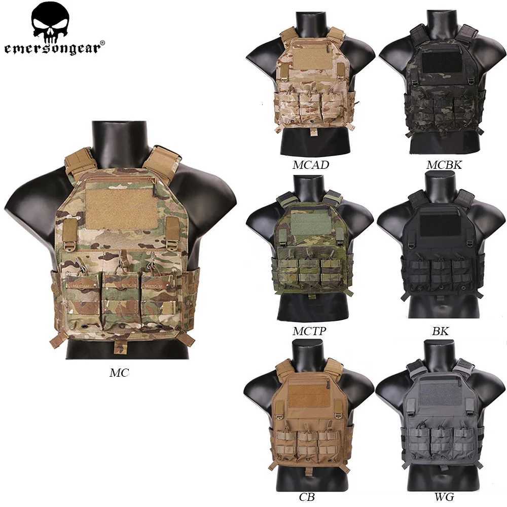EMERSONGEAR Molle Vest 420 PLate Carrier Hunting Vest Militiamen Paintball Molle Vest Chest Rig Multi-camo Z250728