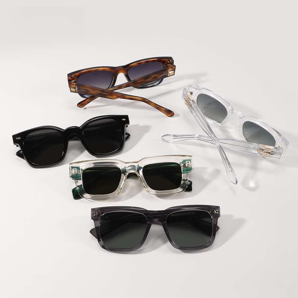 DHcollections New TR90 Polarized Sunglasses - UV400 Protection, Fashion Square Frame, Lightweight & Durable for Driving/Outdoor/Sports