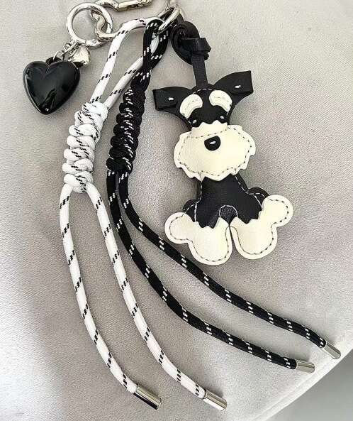 Minimalist Style Niche Woven Lanyard Miu Series Bag Pendant for Men and Women Couple Car Keychain Backpack Decoration Gift