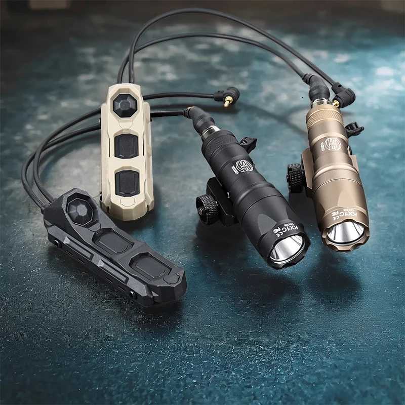 M300 M600 Tactical Flashlight LED Hunting Scout Light WADSN AXON Dual Function Button Remote Switch Airsoft AccessoriesXJ250728