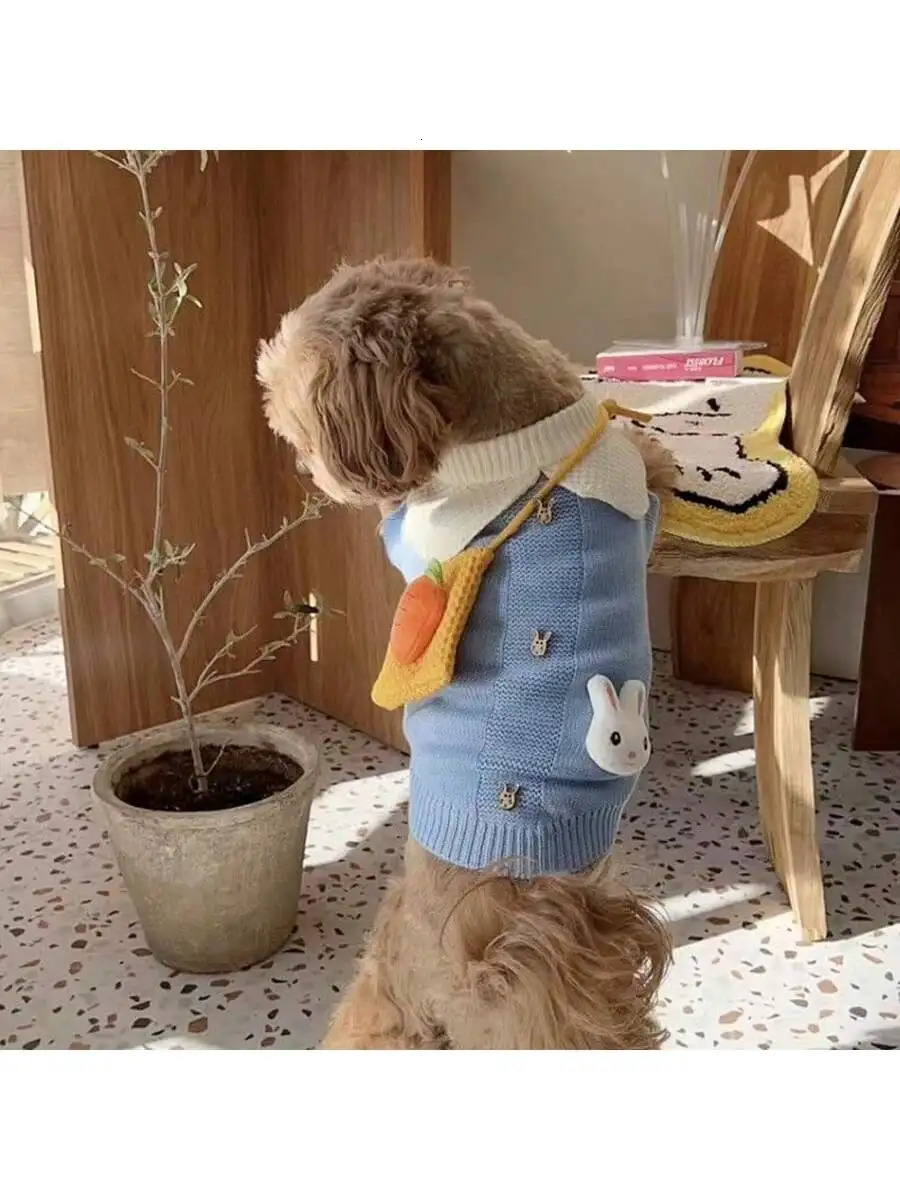 Knitted Sweater Teddy Autumn and Winter Clothes Bichon Frise VIP Pomeranian Kitten Cat Dog Not Included 250729