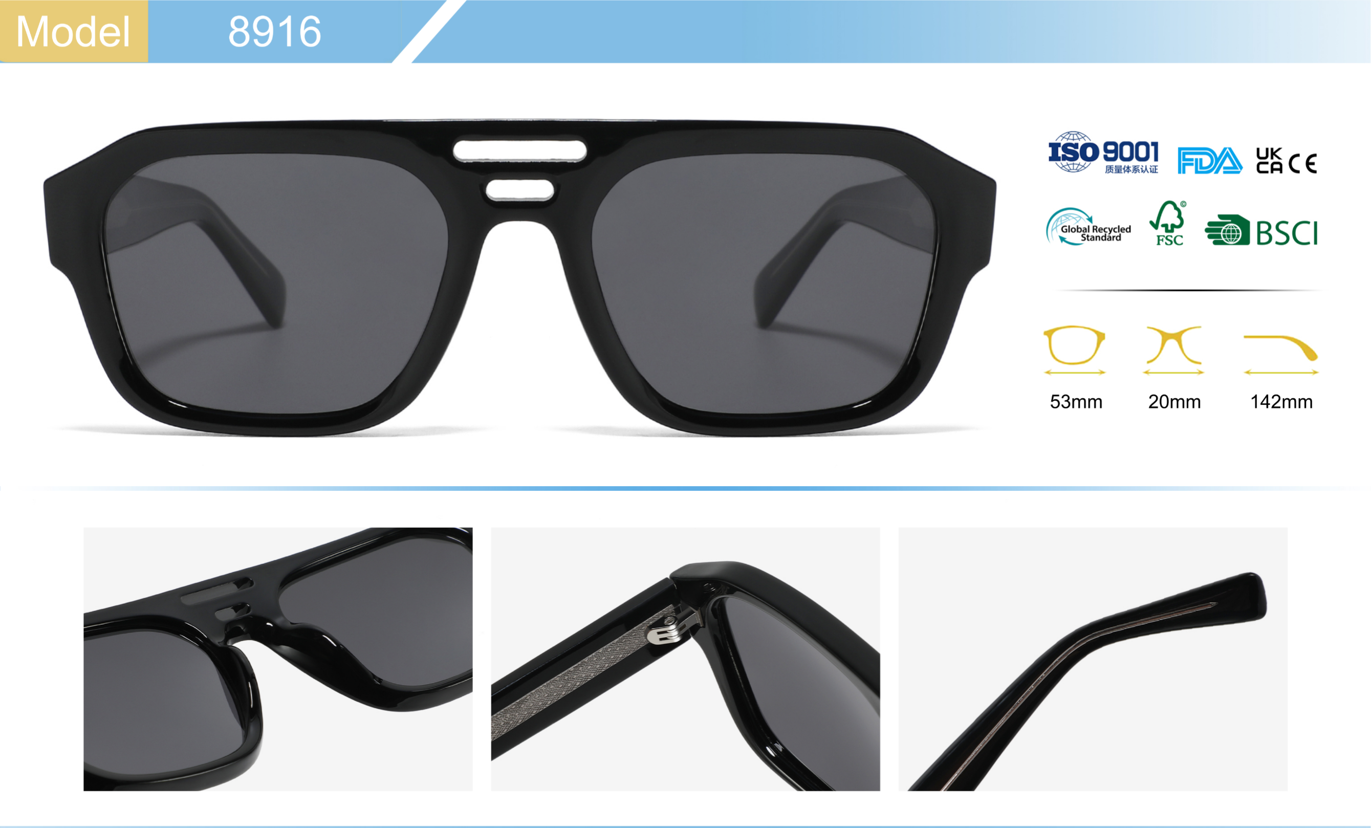 Designer sunglasses luxury glasses for women oversized frames retro men elegant style durable material enviromental friendly nose pads daily travel we