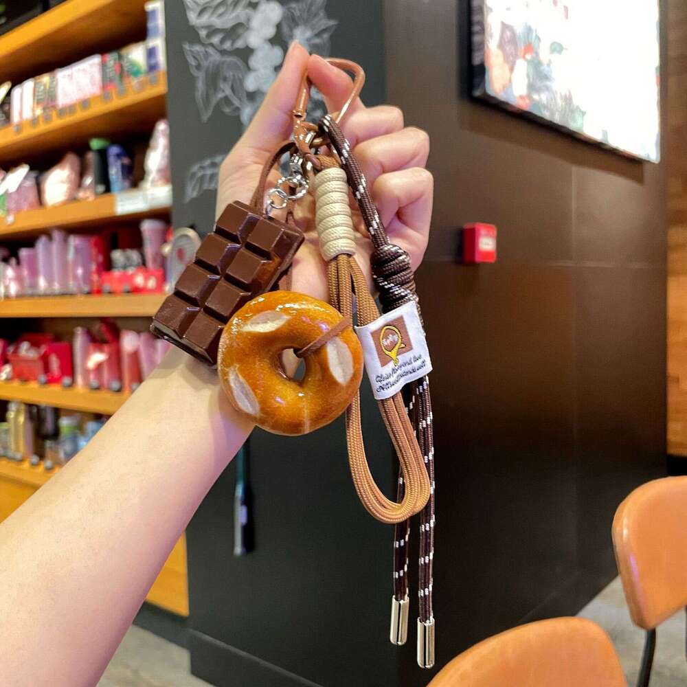 Miu Style Alkaline Water Keychain Autumn Winter Melad Series Cute Bread Pendant Student Couple Backpack Decoration