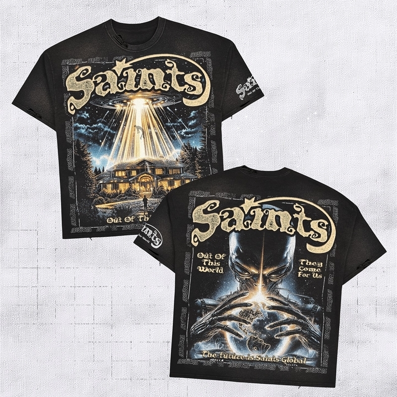 Premium Statue of Liberty graphic t shirts oversized 2000s streetwear short sleeve y2k tops harajuku gothic t shirt men clothing 250728