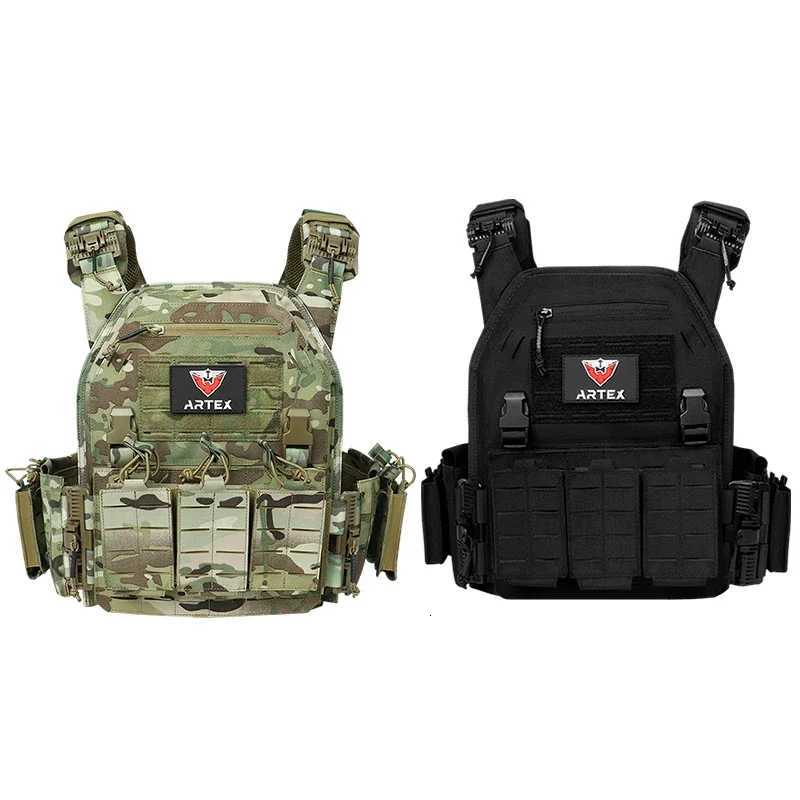 Ranger Green Plate Carrier Tactical Vest With Quick Release Security Molle Chaleco Tactico Bandolier Hunting Vest Tactical Gear Z250728