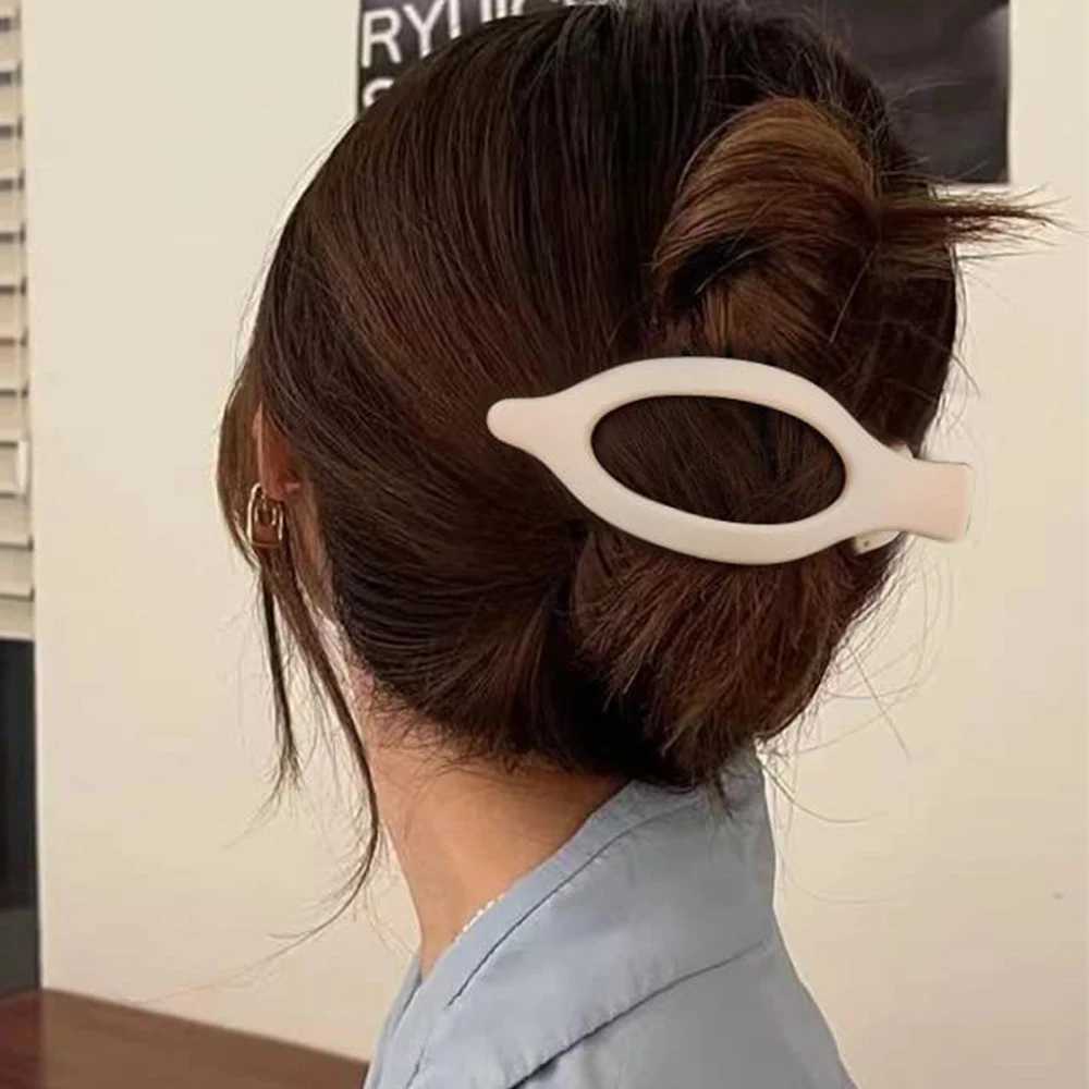 Matte Hair Claw Clip Barrette Duckbill for Women Fashion Crab Acrylic Hairpin Ponytail Hairgrip Girls Hair Accessories Headwear Z250729