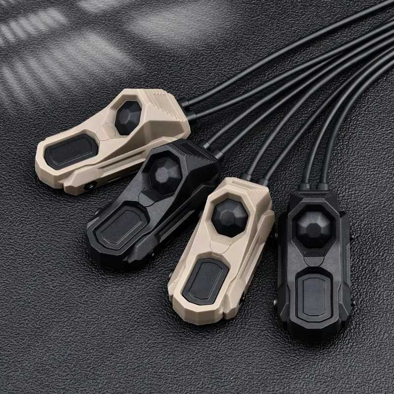 WADSN Airsoft Axon Tactical Dual Function Pressure Remote Switch Tail SF/2.5/3.5/CRANE PLUG M300 M600 Light Switch XJ250728