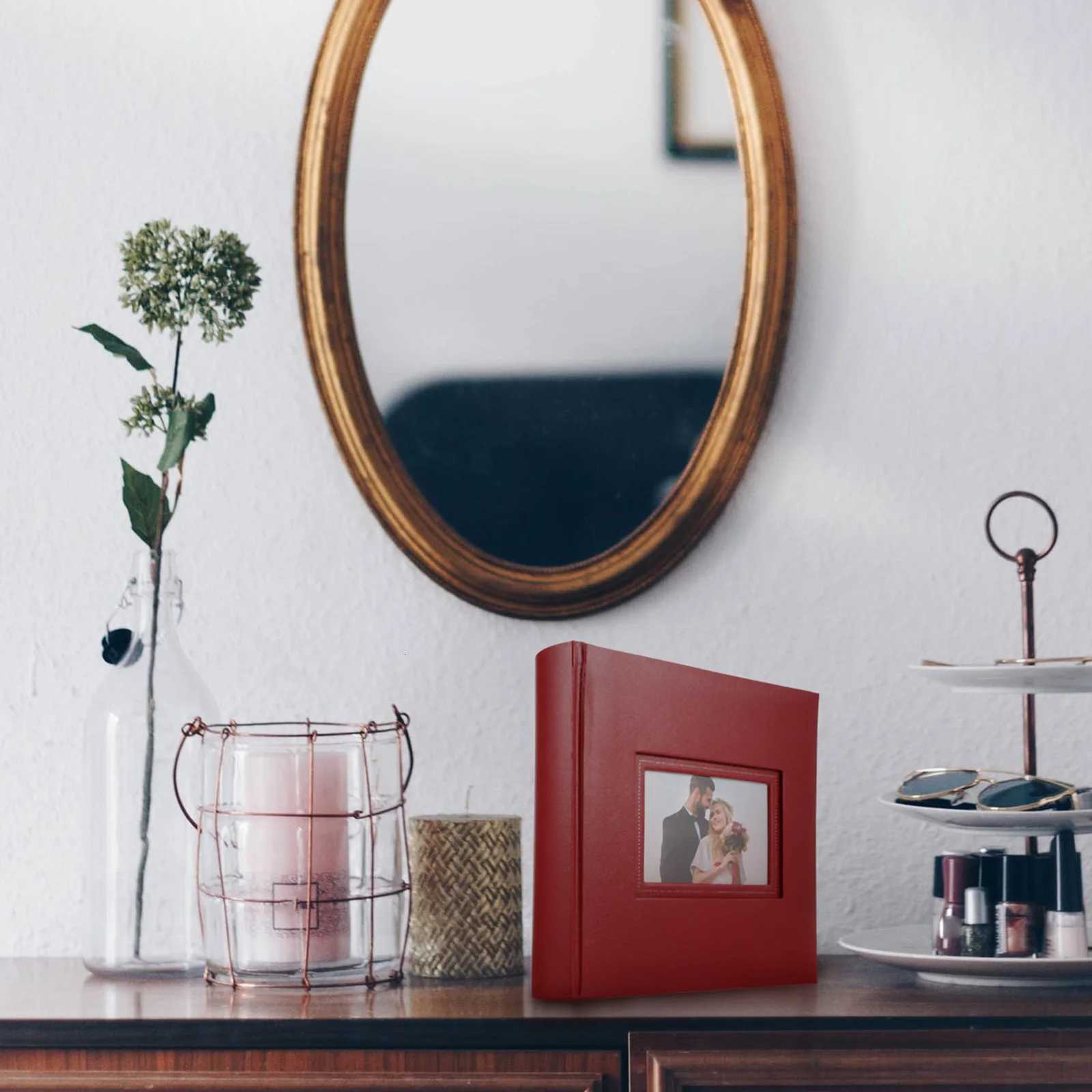 200 Insert Pocket Photo Album DIY Craft Photo Albums Scrapbook Cover Album For Wedding Anniversary Gifts Memory Books Z250729