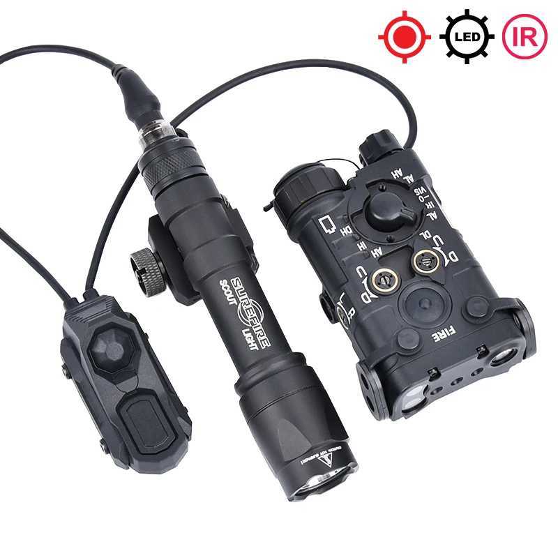 Tactical Metal NGAL L3 Red Green IR Laser M600 M600C Flashlight AXON Double Control Pressure Switch Airsoft Hunting Gear XJ250728