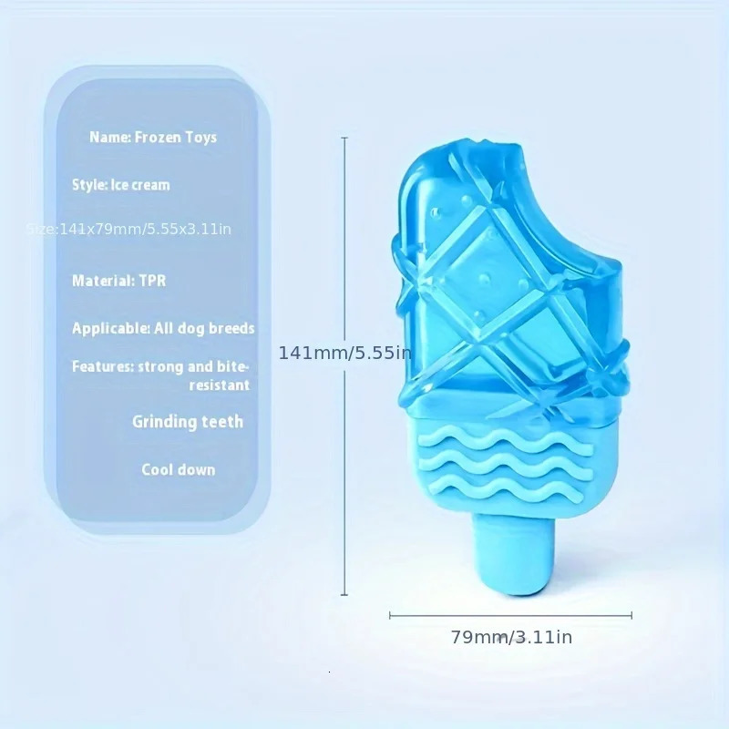Summer Cool Dog Ice Stick Cooling Pet Supplies Water Injection Frozen Popsicle Teething Toy Set 250729