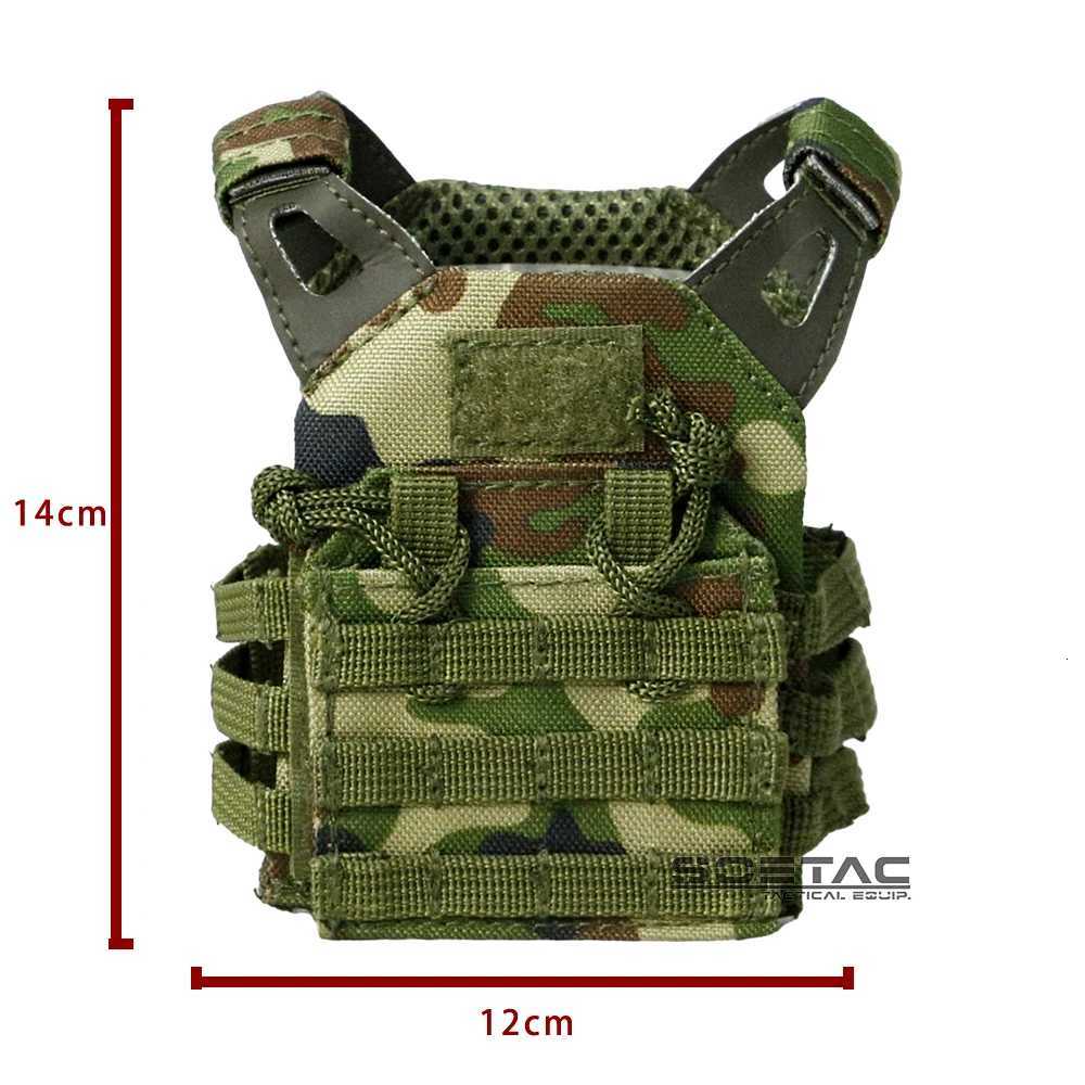Tactical Mini Molle Vest Adjustable Kitty Camo Doll Plate Carrier Decorative Tactical Gear Lightweight Beer Vest 600D Nylon Z250728