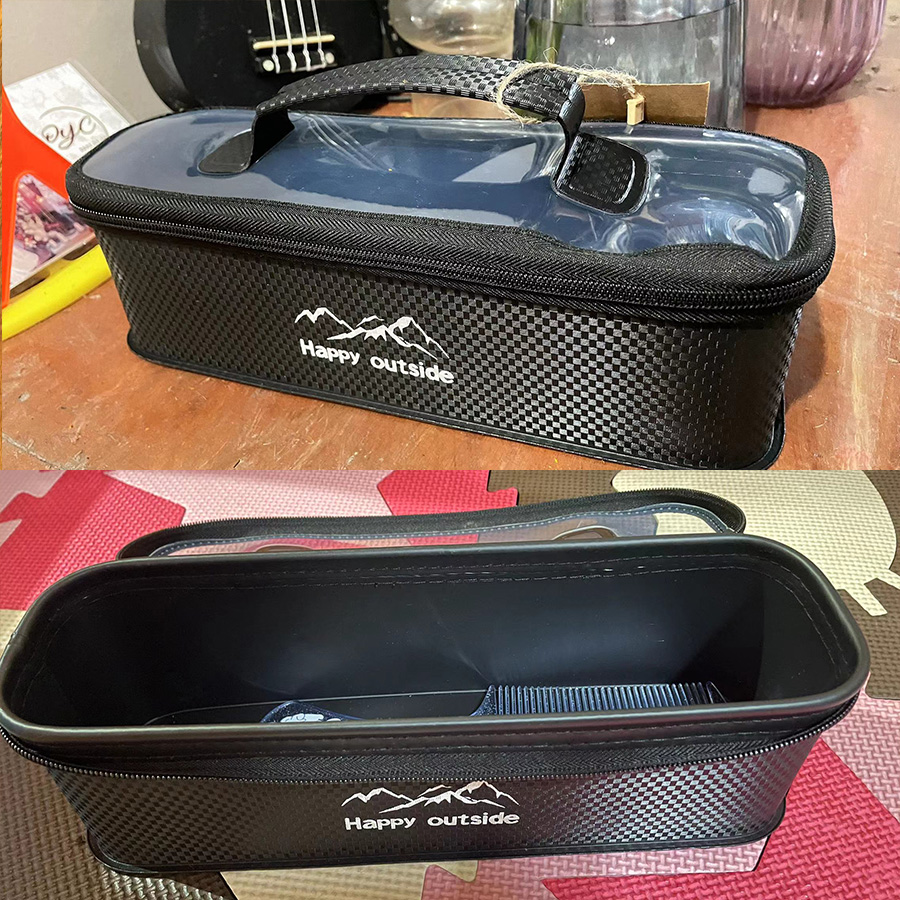 All-Terrain Field Tool Box, Military-Grade Folding Case for Off-Road Repair Camping Gear, Crushproof Design (Tactical Black)