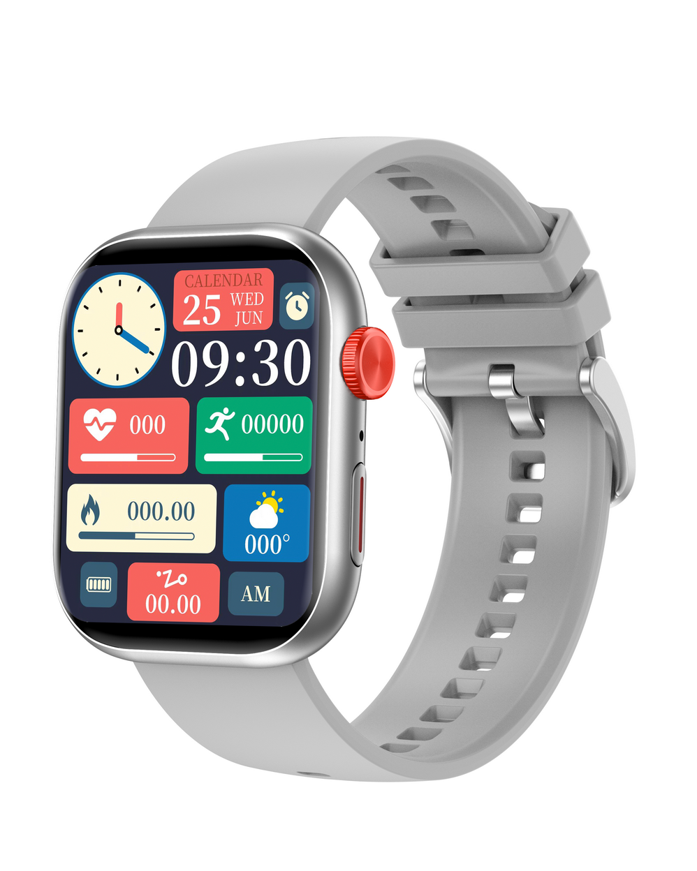 Smart Watch for Women Men Full Touch Screen Bluetooth Call Waterproof Health Fitness Tracker Sport Smartwatch for Lady 2.01 Inch HD Siri Voice Control for Android iOS