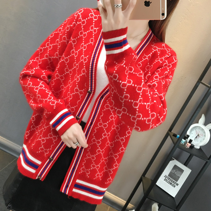 New Women's Cardigan Fashionable Outerwear Korean-Style Slim Fit Casual Non-Pilling Knitwear Coat 2025s