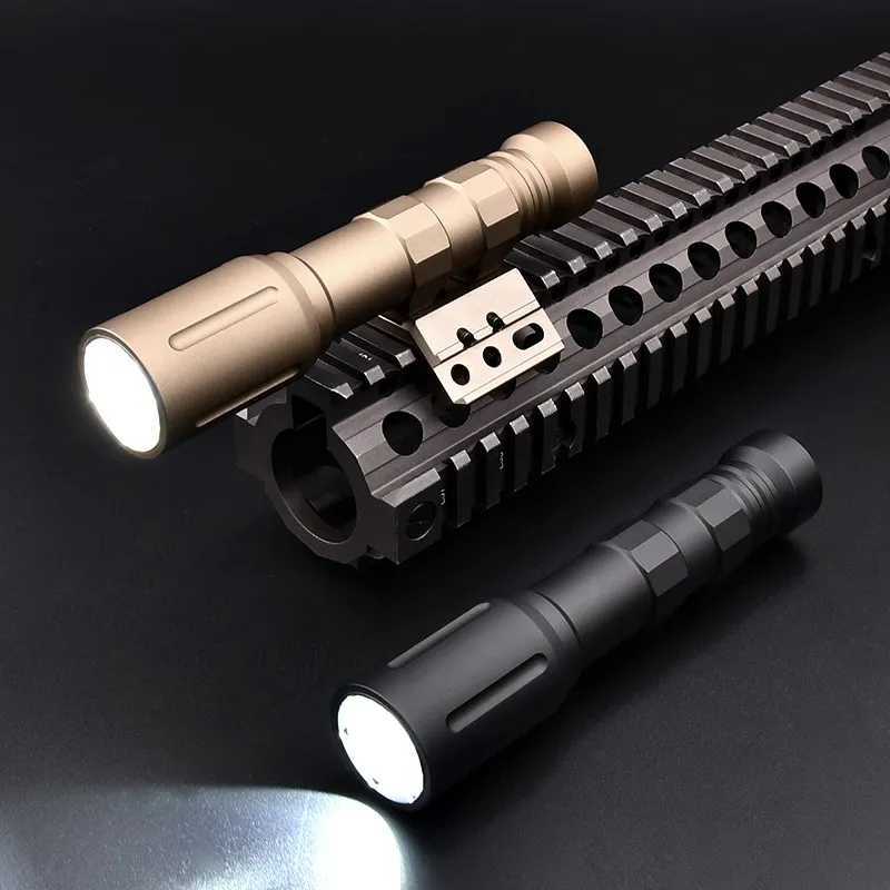 1300 Lumen Tactical LED Powerful Flashlight Metal PLHv2 Scout Weapon Light for Picatinny Rail Hunting Airsoft Dual Switch XJ250728