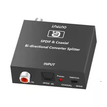 Optical And Coaxial Bidirectional Converter , 192 KHz DTS AC3 SPDIF Toslink Digital Audio Lossless Distributor