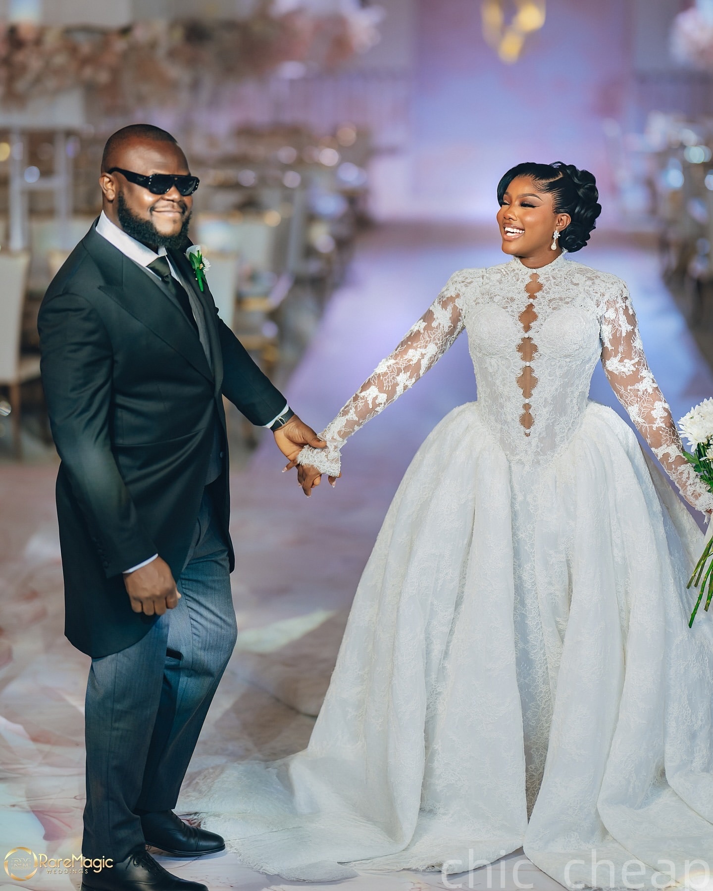 2025 Aso Ebi Plus Size Ivory Mermaid Wedding Dress High Neck Lace Full Sleeves Ball Gown Bridal Gowns Dresses ZJ0680