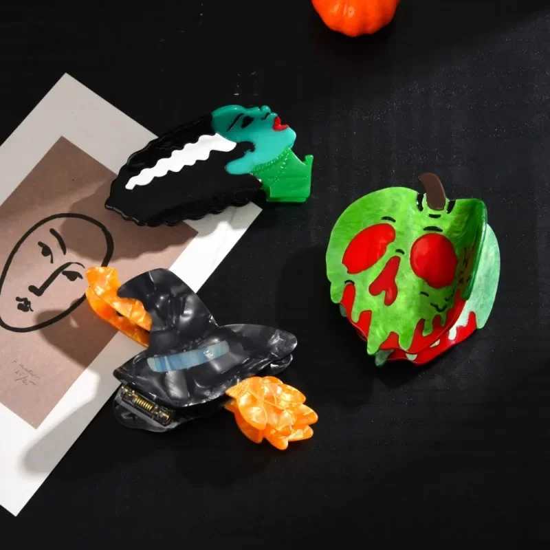 New The Witchs Favorite Hair Claw Halloween Creative Design Acetate Hair Claw Clips Hair Accessories for Women Girls Z250729