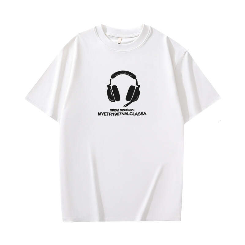 Designer T Shirt Pure Cotton Short Sleeve T-Shirt For Men 2025 Summer INS Trendy Brand Casual Versatile Hong Kong Style Loose Half Sleeve Tee Top Grap