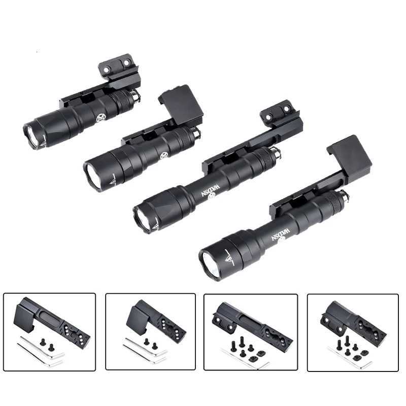 Tactical M300A M300C M300W M600C M600B Thrust Tail Flashlight Sets Extension Stand Suitable for M-LOK KEYMOD Guide Rail Gun Lamp XJ250728
