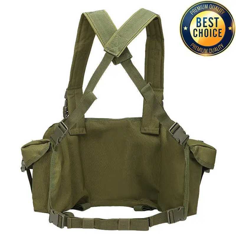 Tactical Vest MOLLE CS Training Equipment Hunting Chest Vest Security Quick Release AK Belly Pocket Vest Hunting Equipment Z250728