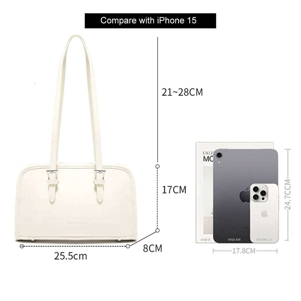 Soft PU Shoulder for Women Trendy Fashion Solid Handbag Design Ladies Underarm Bag Purse