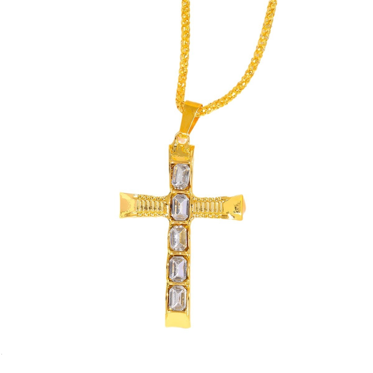 Men's Cross Pendant Clothing Accessories Pattern Alloy Necklace