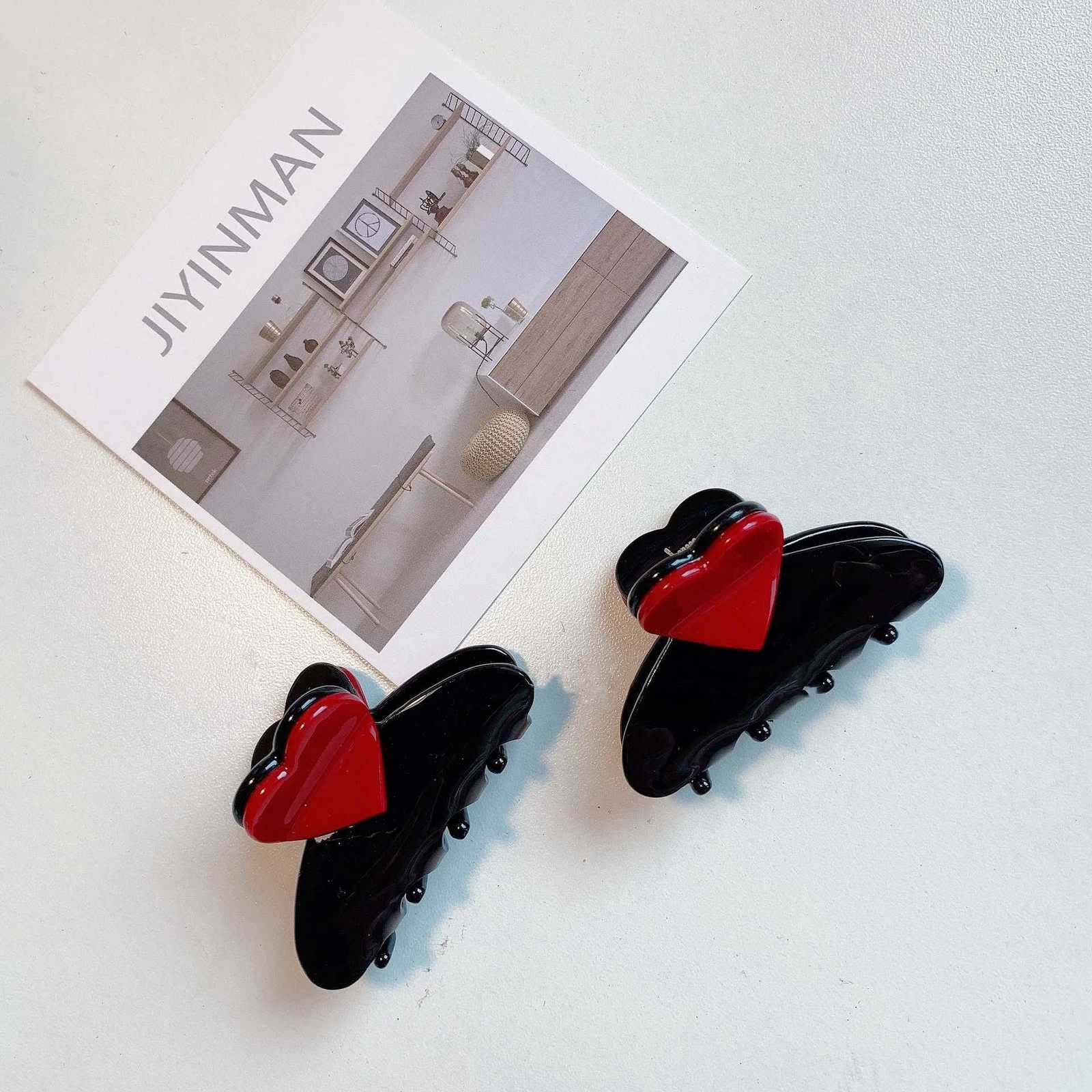 Muweordy Heart-shaped Hair Claw Clips Cute Hair Claws Kawaii Clips For Hair Korean Fashion Hair Accessories For Women Z250729