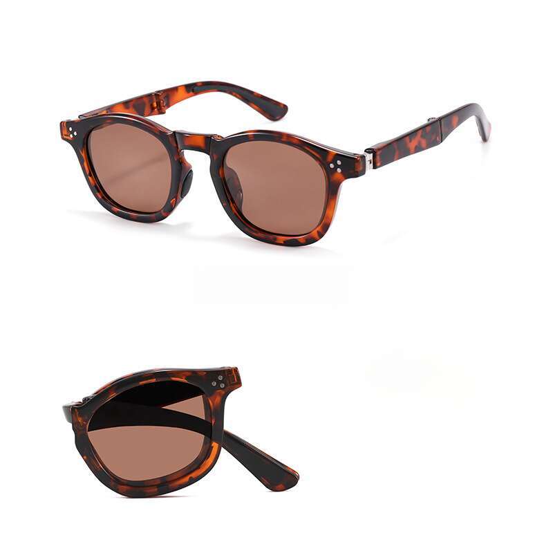 DHcollections Foldable Polarized Sunglasses - UV400 Protection, TR90 Frame, Portable Oval Shades for Men & Women (6 Colors)