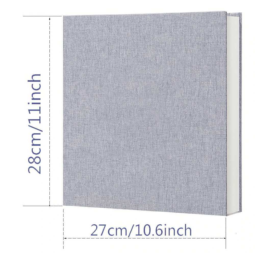 Solid Color Large Photo Album Self-Adhesive Bookshelf Albums 20 Sheets/40 Pages Baby Family Anniversary Wedding Photo Storage Z250729