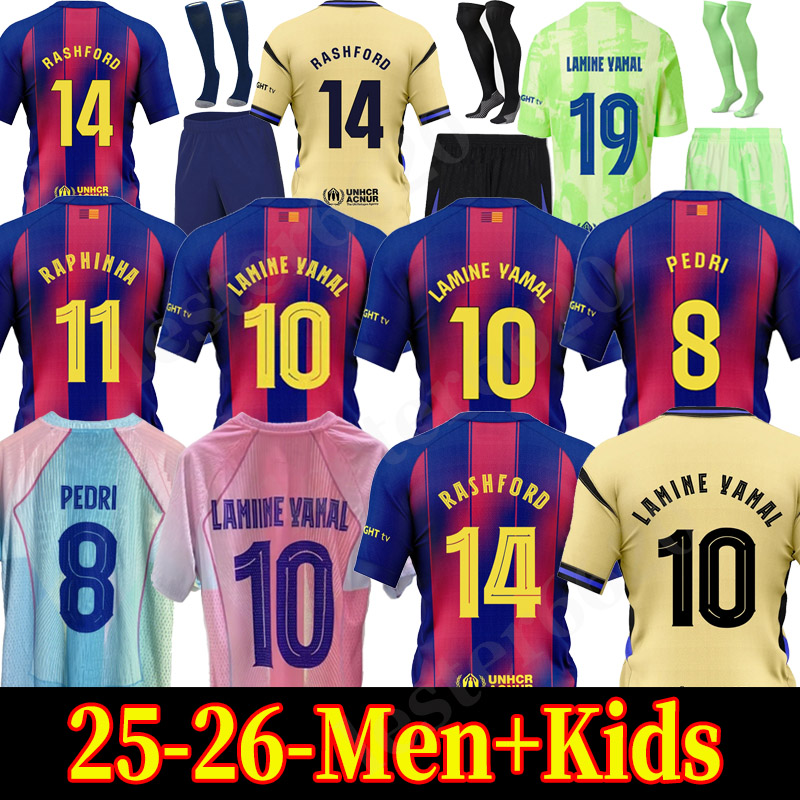25 26 LAMINE YAMAL jersey soccer jerseys shirt Rashford LEWANDOWSKI PEDRI RAPHINHA football kids kit maillot de foot camiseta futbol barcelone Barcelonajersey