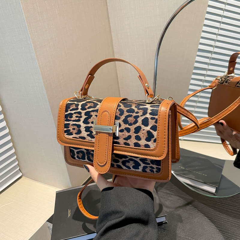 2024 Autumn Winter New High-end Printed for Women, Stylish and Versatile, Single Shoulder, Crossbody, Handbag, Small Square Bag