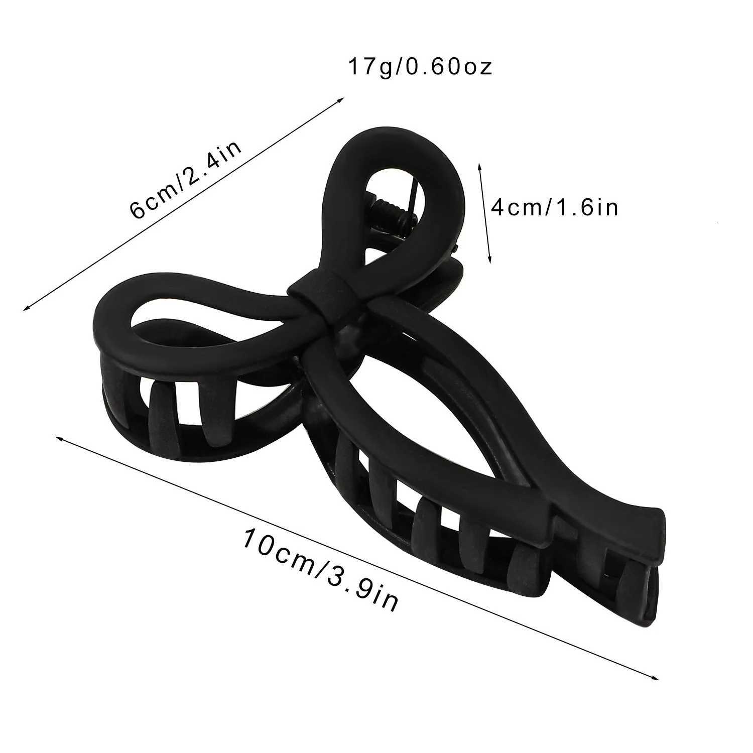Matte Bow Large Hair Claw Crab Ponytail Hair Accessories for Women Acrylic Bowknot Hair Clips Hairpins Girls Barrettes Headbands Z250729