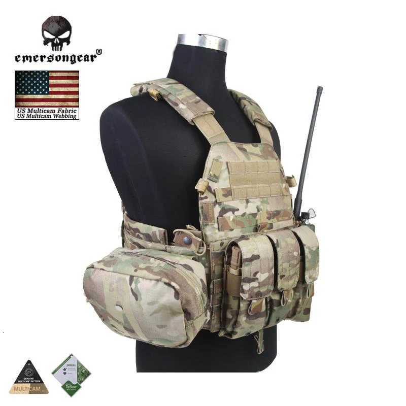 Emersongear LBT6094A Style Tactical Combat Molle Vest with 3 Pouch EM7440 Z250728