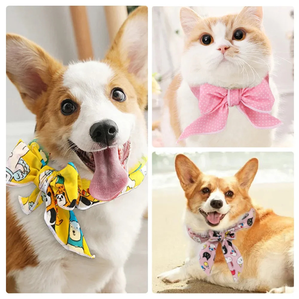 Summer Pet Cooling Ice Scarf Cool Towel Heatstroke Dogs Cats Collar Adjustable Cat Bib Supplies 250729