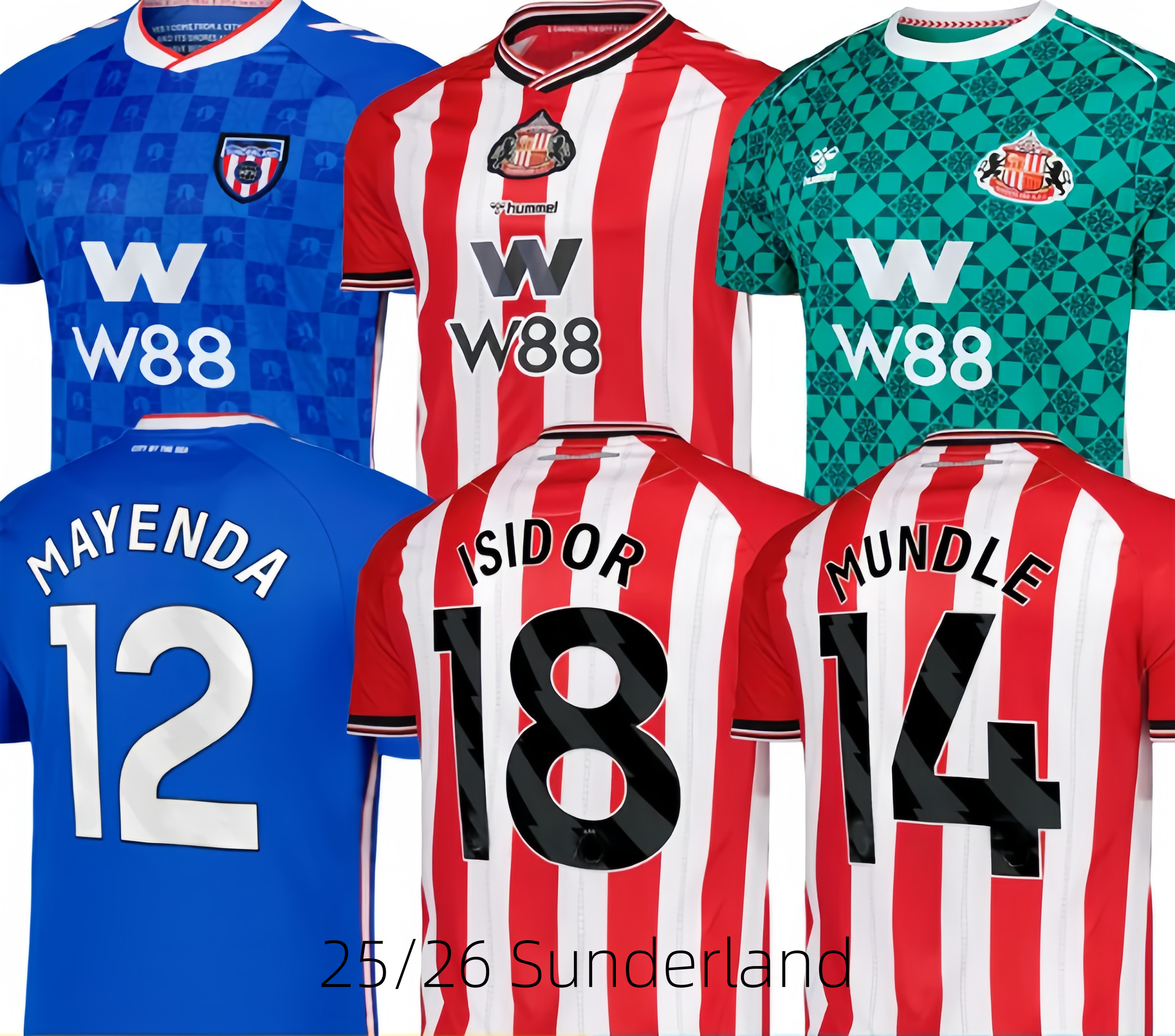 25 26 SUNDERLAND soccer jerseys home away 05 06 Retro camiseta de futbol DAJAKU EMBLETON BROADHEAD Gooch O'NIEN Stewart PRITCHARD Clarke