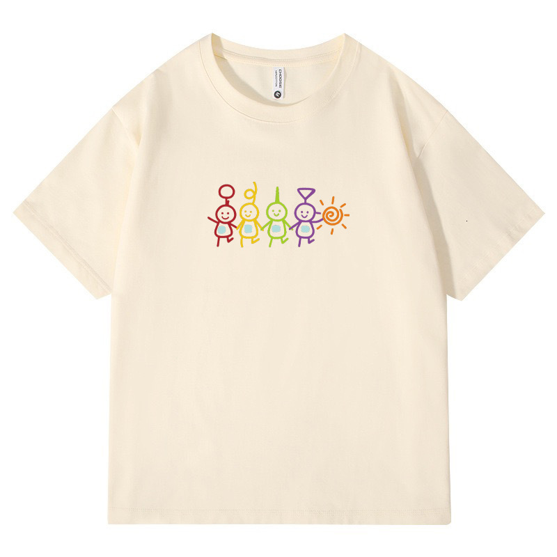 2025 High Quality Hot selling Heavy Text Printed Short Sleeve T-shirt Summer Men's fashion and Women's Cotton Loose Half Sleeve T-shirt New 