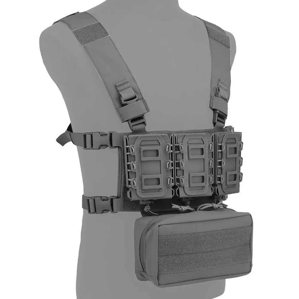 Tactics APPAREL Gear Laser Cut Vest Chest Rig Carrying Kit 5.56 7.62 .233 .308 (3pcs) Scorpion Magazine Mag Pouch IFAK Tool Bag Z250728