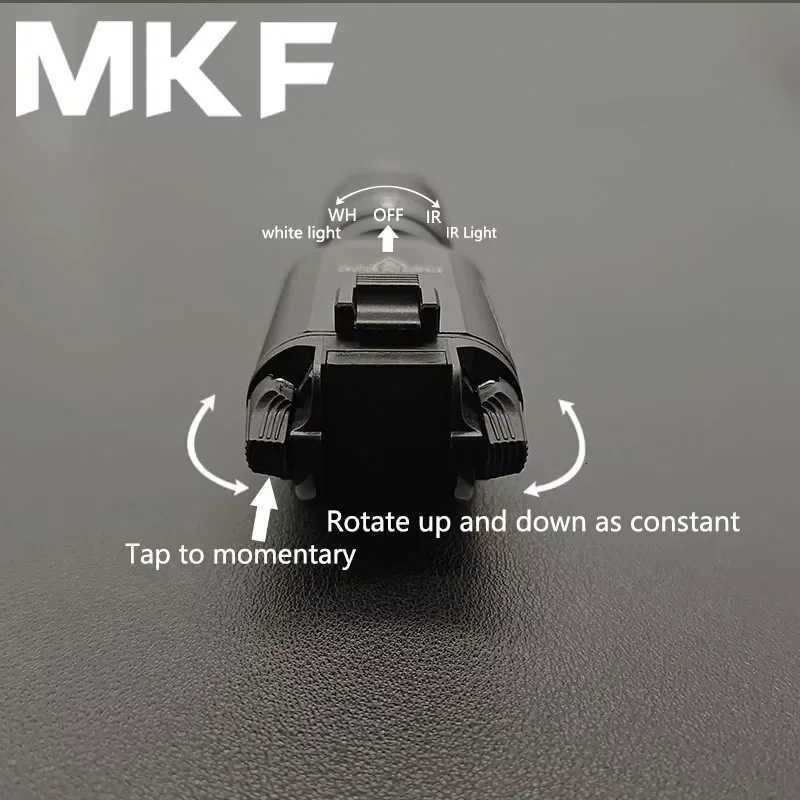 Tactical X300V X300 IR Lighting and LED White Light Flashlight X300U Scout Light Airsoft Hunting Pistol Weapon Light Lamp XJ250728