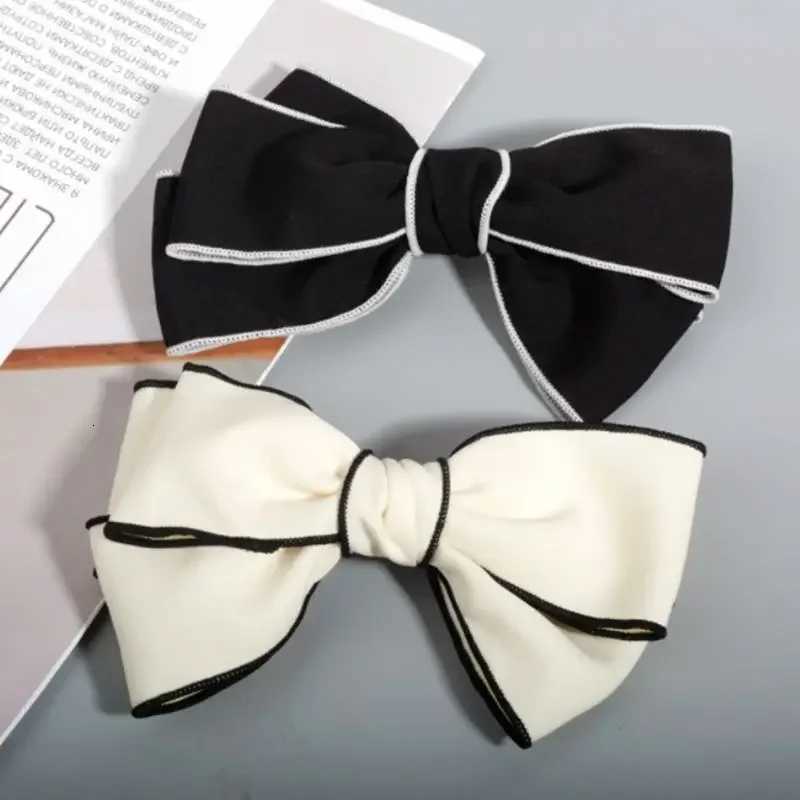 Womens Imitation Bow Hairpin Ponytail Hairpin Clip Elegant Temperament Versatile Bow Hair Accessories Solid Headwear Gift Z250729