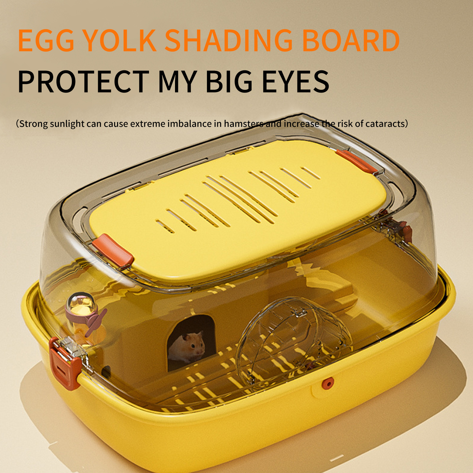 Hamster Cage Golden Bear Cage Large Space Acrylic Hamster Avoidance House Hamster Special Cage Pet Supplies